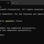 Gpupdate Force