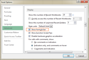 How to Hide And Unhide the Formula Bar in Excel