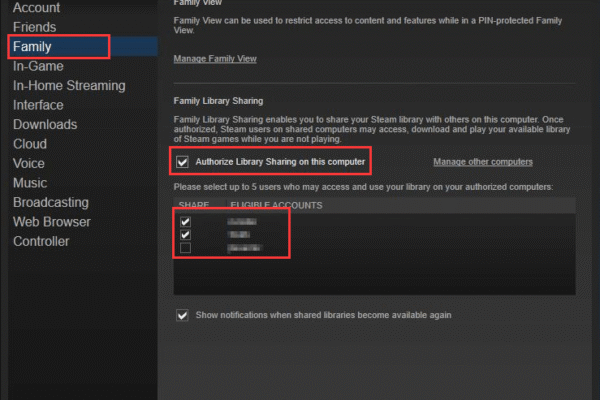 How to Resolve Steam Family Sharing Not Working Issue